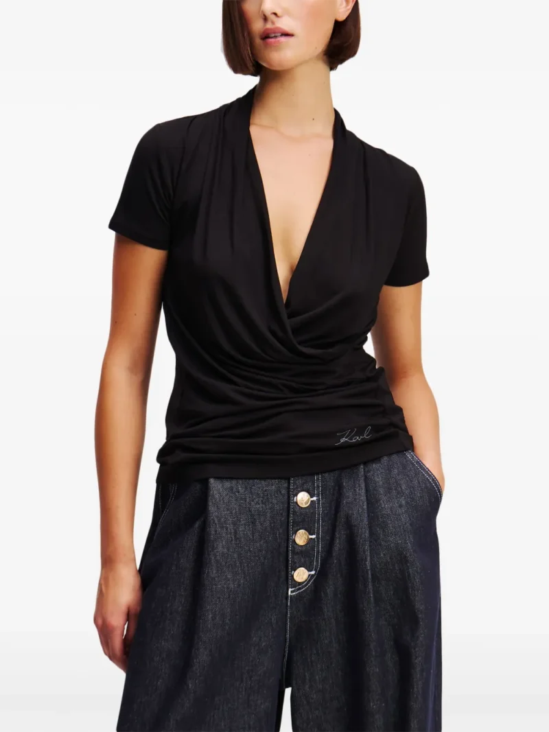 Karl Lagerfeld V-neck Top