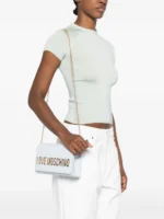 Love Moschino logo-lettering clutch bag