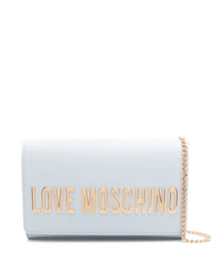 Love Moschino logo-lettering clutch bag