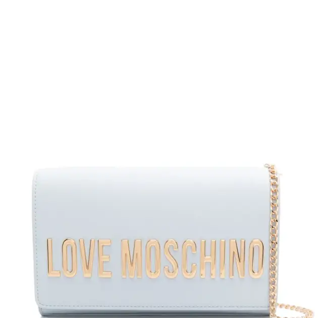 Love Moschino logo-lettering clutch bag
