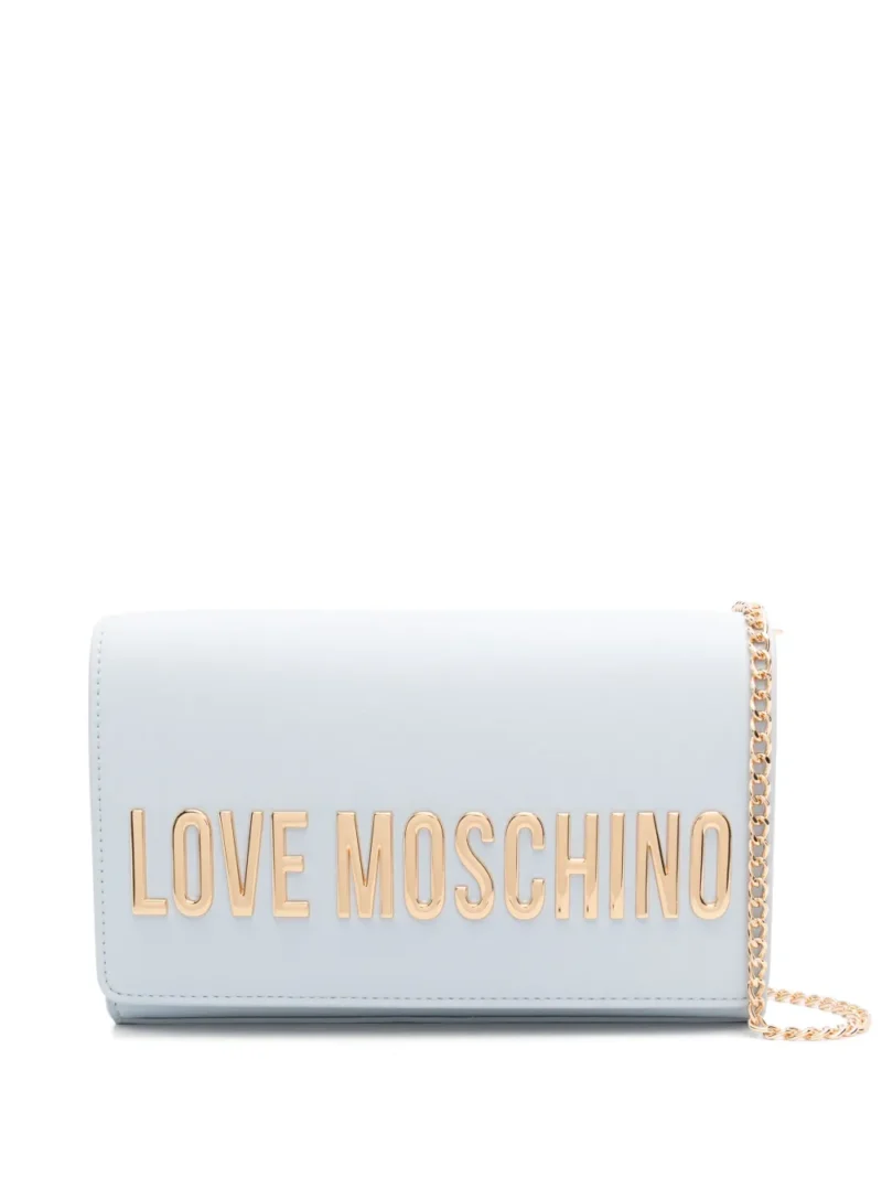 Love Moschino logo-lettering clutch bag