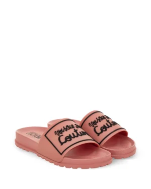 Versace Jeans Couture embossed slides | Flip-Flops & Slides | Image 3 Versace Jeans Couture embossed slides | Shoes | Image 4 Versace Jeans Couture embossed slides