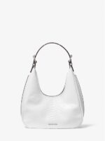 Nolita Small Snake Embossed Leather Hobo Shoulder Bag