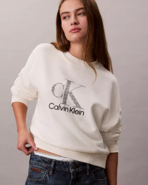 Fleece Logo Graphic Relaxed Sweatshirt
