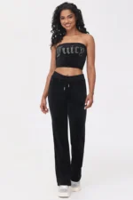 Big Bling Velour Tube Top