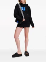 Karl Lagerfeld Jeans box-logo organic-cotton hoodie
