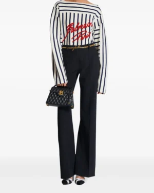 Balmain striped top | Rivella Couture