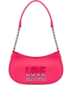 Final Sale Love Moschino gradient-logo plaque shoulder bag