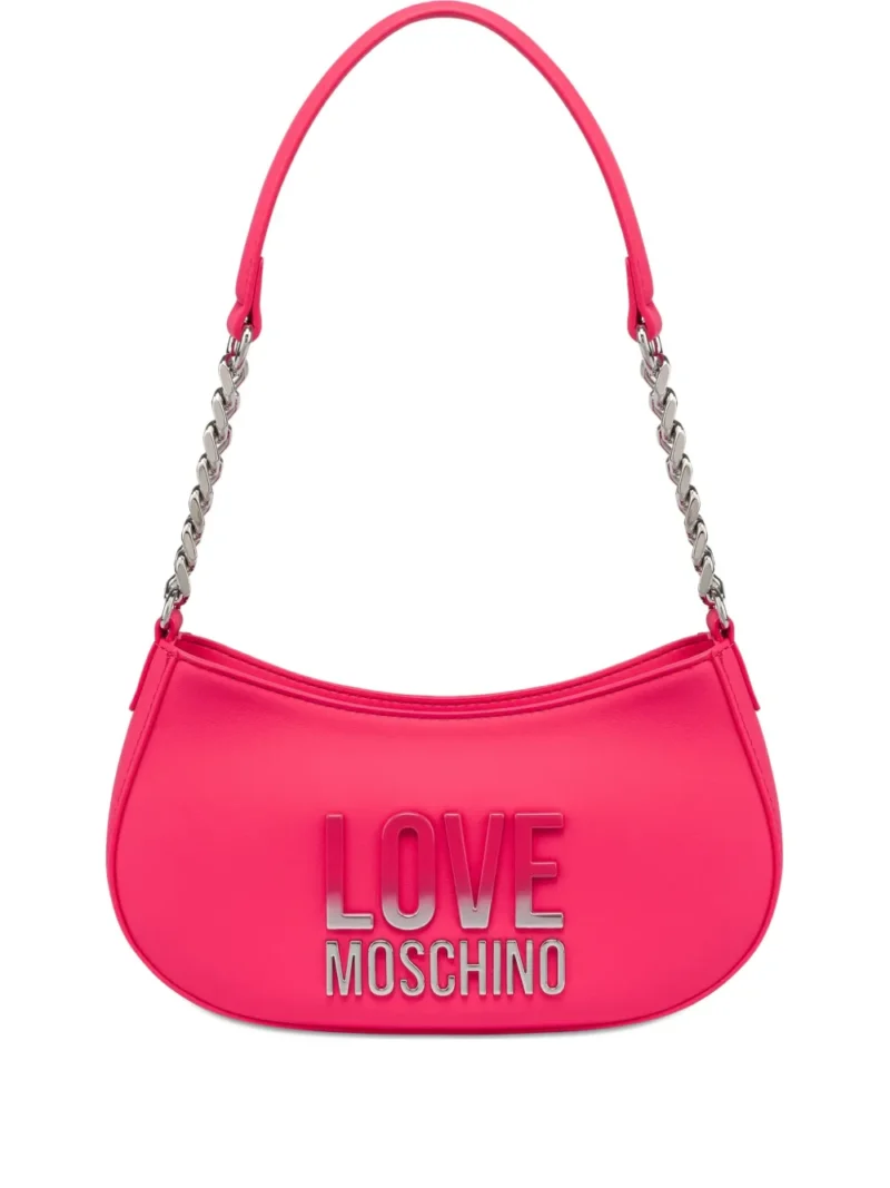 Final Sale Love Moschino gradient-logo plaque shoulder bag