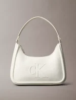 Embossed Monogram Logo Shoulder Bag | Rivella Couture