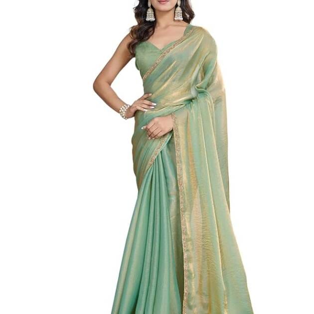 Two Tone Fendy Chiffon Saree