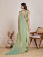 Two Tone Fendy Chiffon Saree