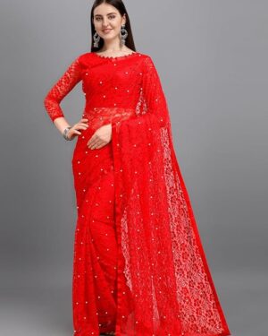 Brasso Net Saree With Blouse