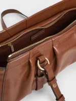 NEW Britton Ruched Elongated Shoulder Bag | Rivella couture