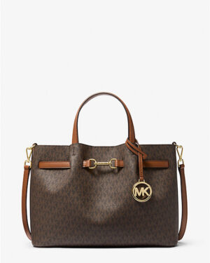 Michael Kors Carson Medium Signature Logo Satchel