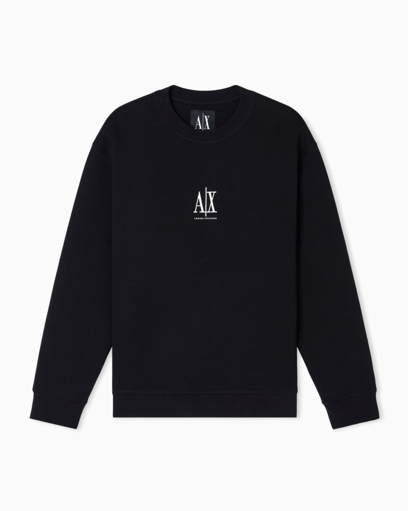 Crewneck cotton sweatshirt | Rivella couture