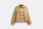 Coach Short Trench Coat With Signature Collar | Rivella Couture