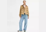 Short Trench Coat With Signature Collar