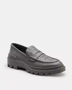 Coach Loafer With Signature Print