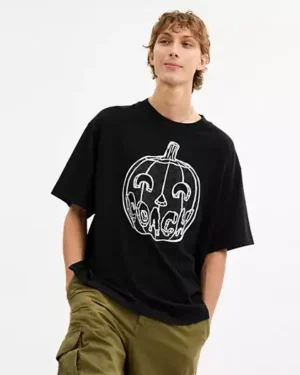 Pumpkin Relaxed T Shirt In Organic Cotton | Rivella couture