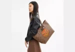 City Tote Bag In Signature Canvas With Halloween Print