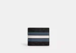 Coach 3 In 1 Wallet In Signature Canvas With Varsity Stripe