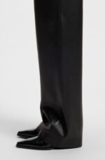 Boss Polished-leather ankle boots with Cuban heel | Rivella Couture