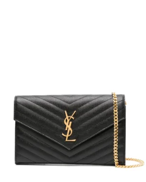 Saint Laurent Cassandre logo-plaque clutch bag