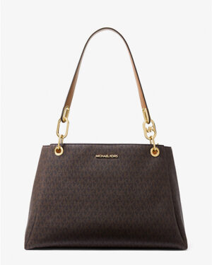 Michael Kors Trisha Large Logo Shoulder Bag | Rivella Couture