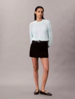 Calvin Klein Smooth Cotton Monogram Rib Classic Sweater