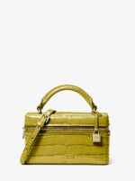 Michael Kors Jana Extra-Small Crocodile Embossed Leather Convertible Crossbody Bag