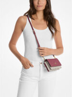 Michael Kors Jet Set Small Two-Tone Logo Smartphone Crossbody Bag