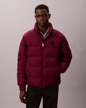 Calvin Klein Chenille Monogram Puffer Jacket