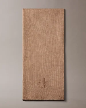 Calvin kelin *New Arrival Embossed Logo Tipped Scarf