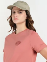 GANT Women Red Graphic Crew Neck Tshirt